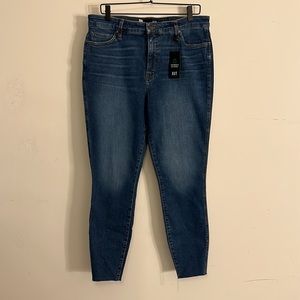 KUT CONNIE ankle frayed hem jeans size 14 NWT